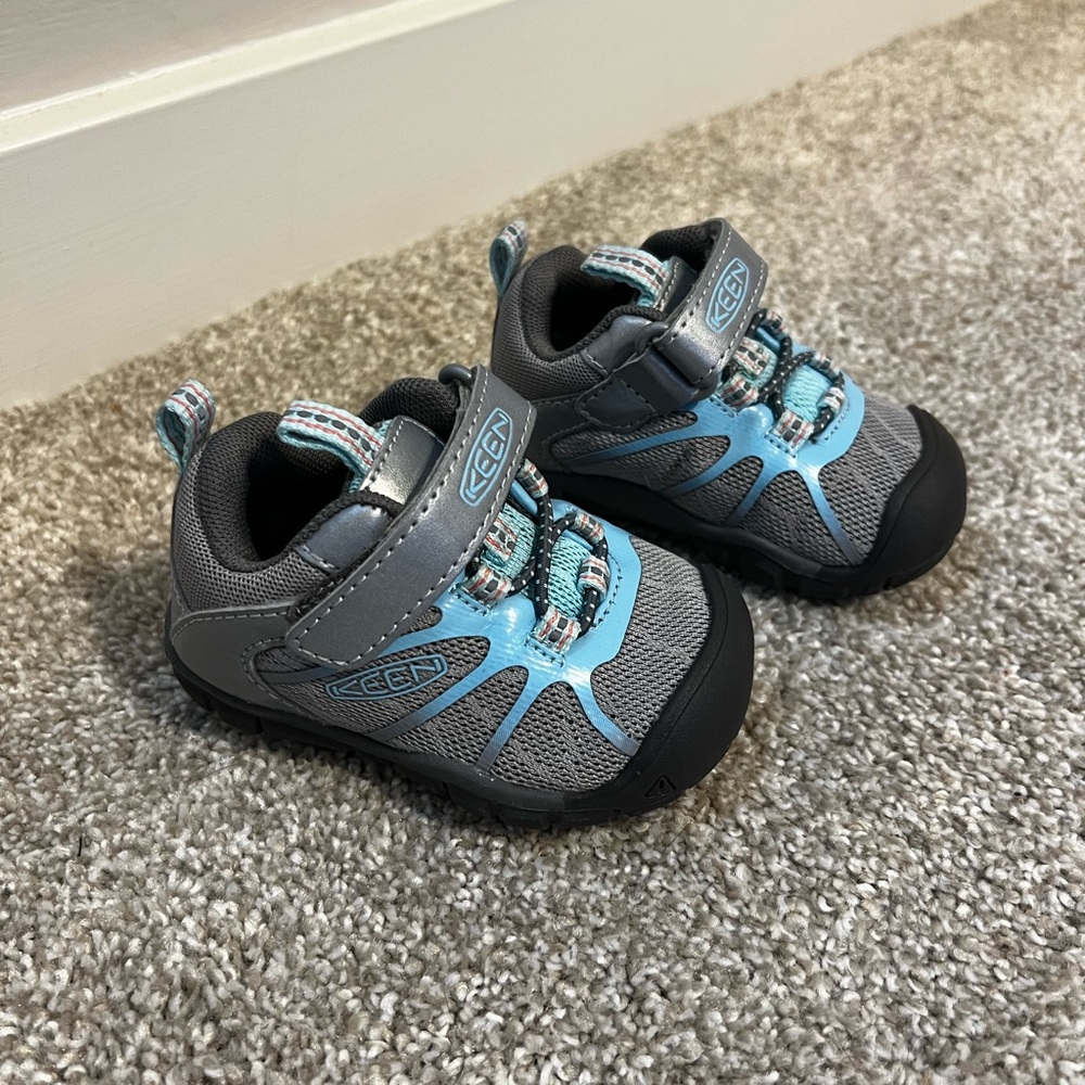 Keen Kids Gray and Light Blue Sneakers